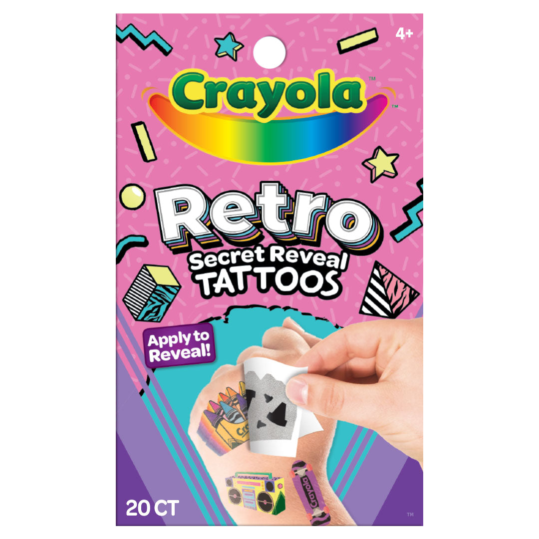 Crayola Retro Secret Reveal Tattoo Pouch