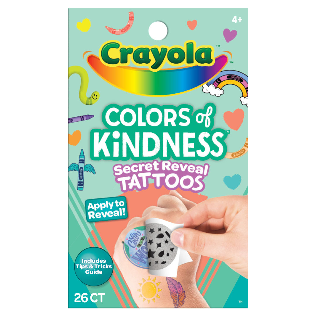 Crayola Colors Of Kindness Secret Reveal Tattoo Pouch