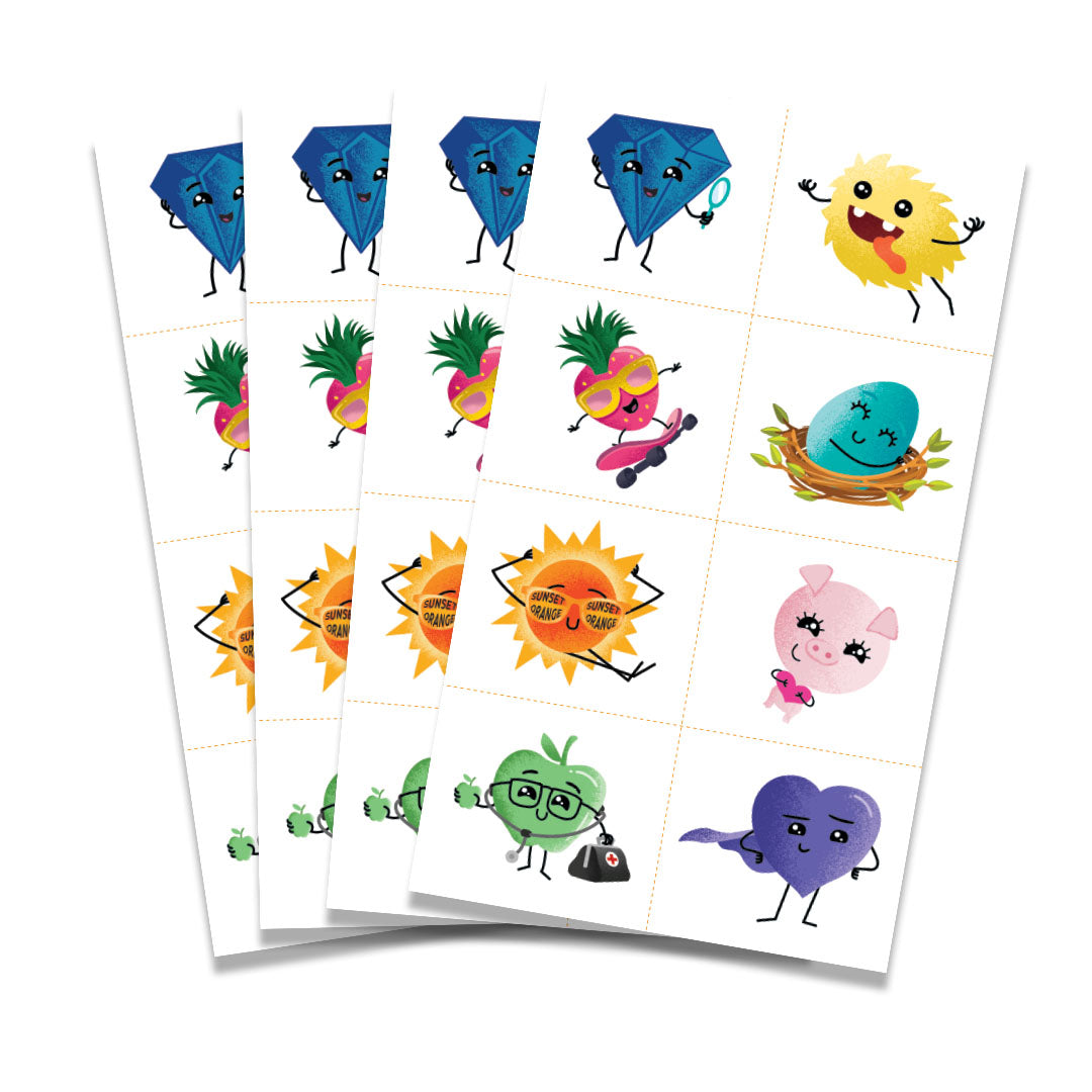 Crayola Craymoji Tear and Share Tattoos