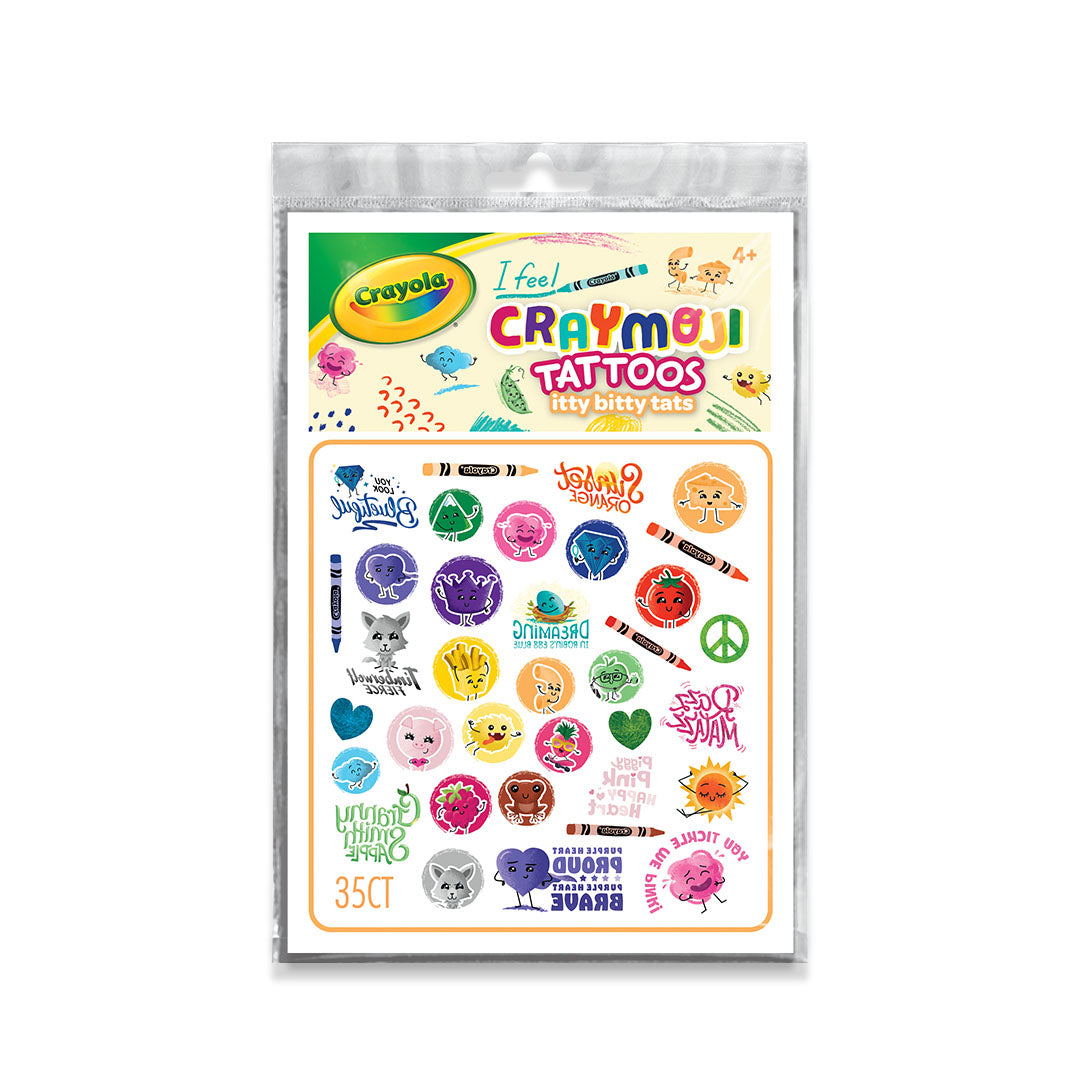 Crayola Craymoji Sunset Orange Tiny Tattoos