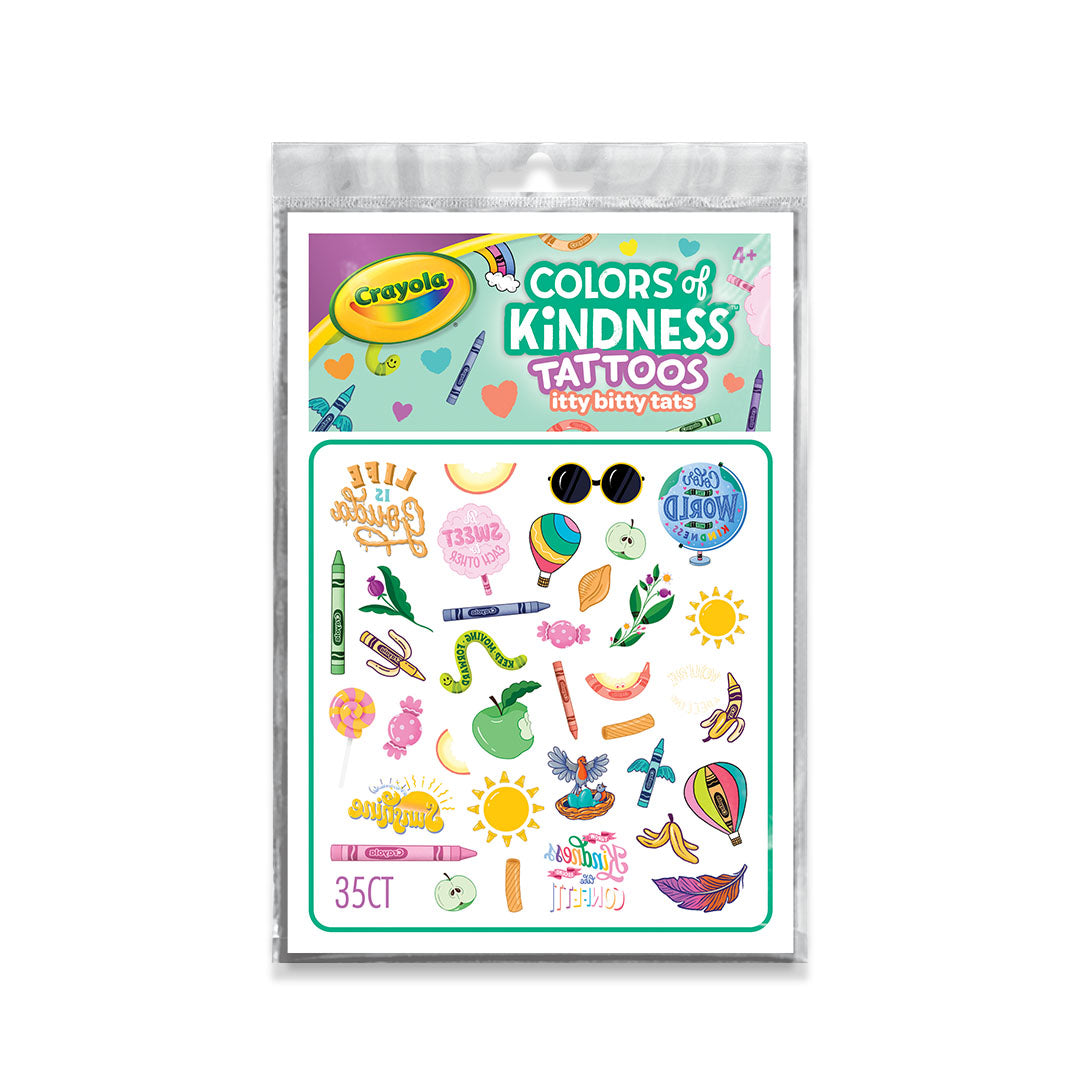 Crayola Color-of-Kindness Life is Gouda Tiny Tattoos
