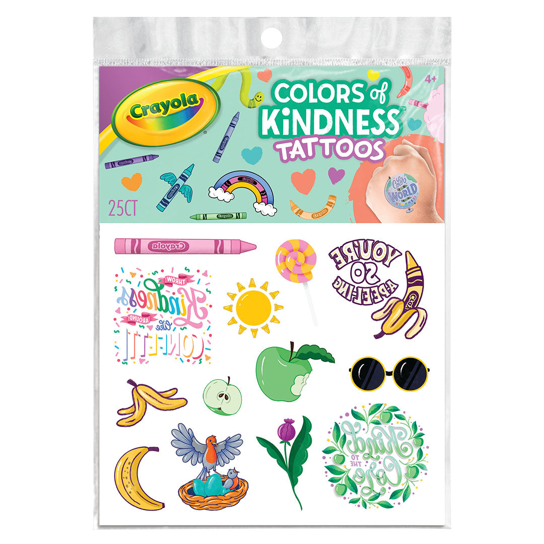 Crayola Colors-of-Kindness You're So A-Peel-ing Bag of Tattoos