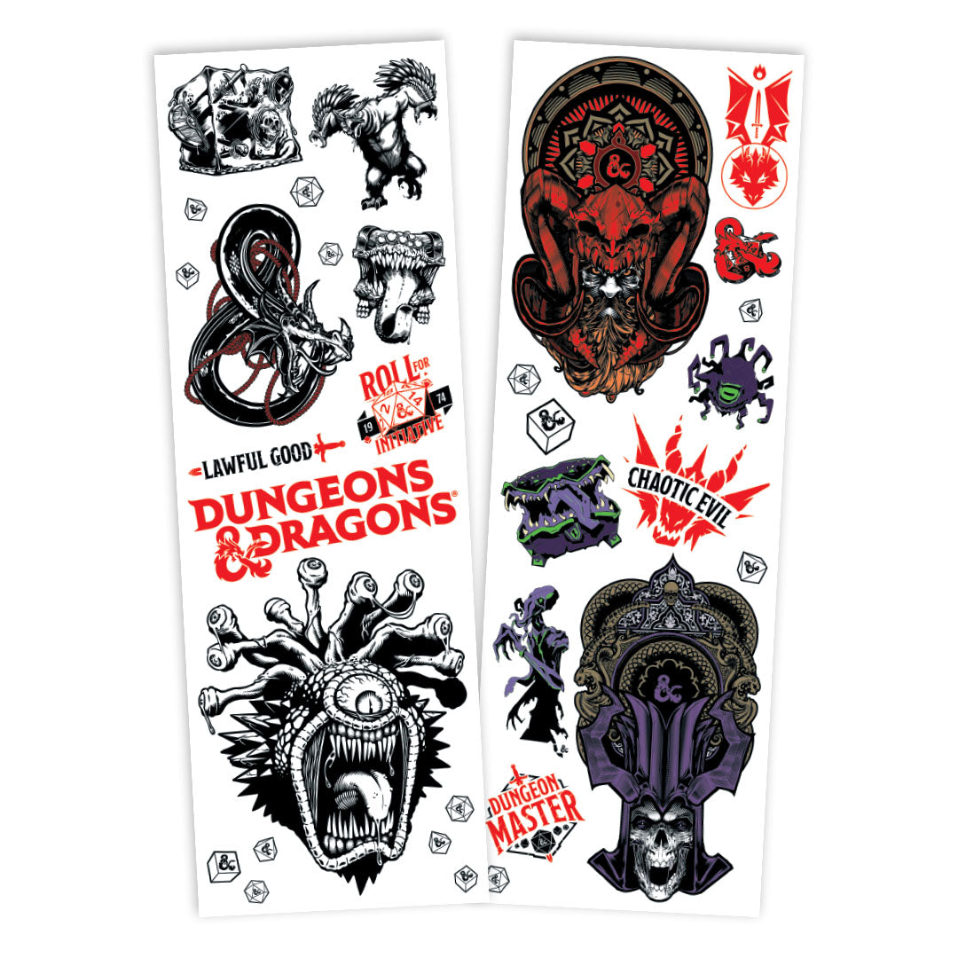 Dungeons and Dragons Flash Tattoo Pouch